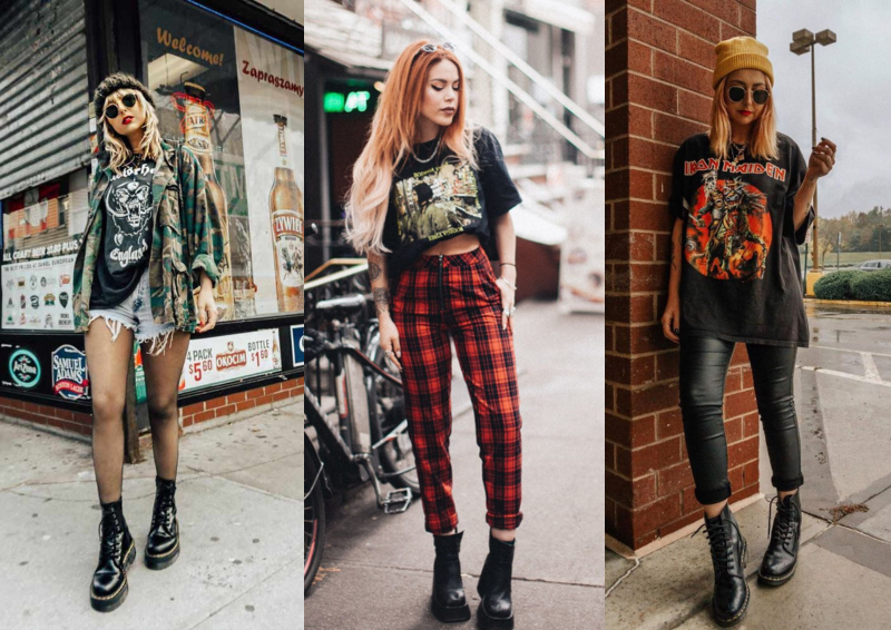 Phong cach thoi trang grunge aesthetic