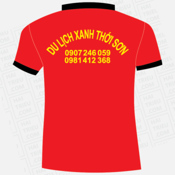 ao nhan vien du lich xanh thoi son tien giang