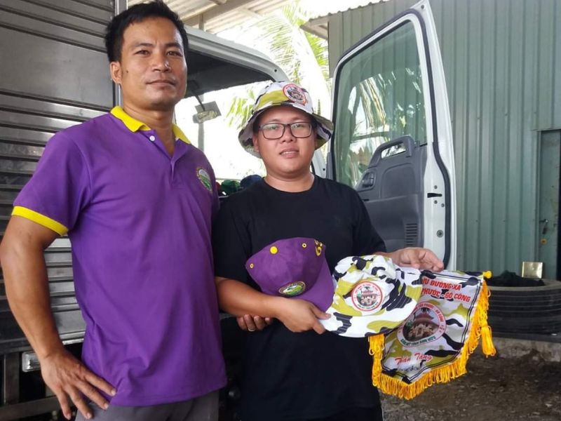 hinh anh thuc te dong phuc bhdx ban huu tien giang group cho gao tien giang