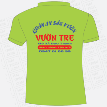 ao nhan vien quan an san vuon vuon tre tien giang
