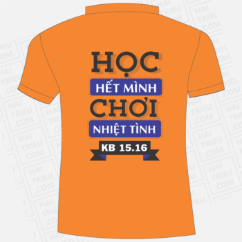 ao thun lop 12c9 hoc het minh choi nhiet tinh