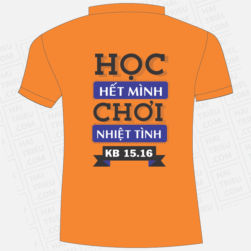 ao thun lop 12c9 hoc het minh choi nhiet tinh