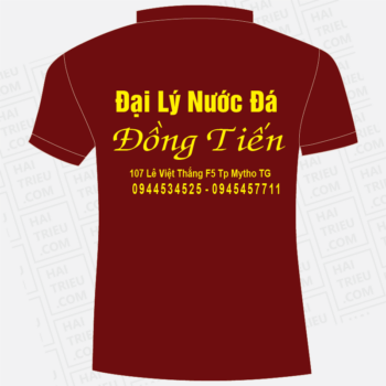 ao thun nhan vien dai ly nuoc da dong tien tien giang