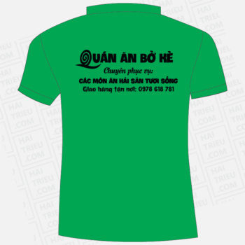 ao thun nhan vien quan an bo ke