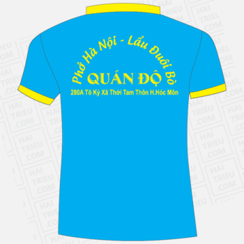 ao thun nhan vien quan do pho ha noi lau duoi bo hoc mon