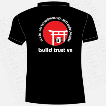 ao thun nhan vien tu van dao tao huong nghiep xuat khau lao dong build trust vn