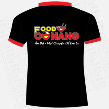 ao nhan vien quan food co nang