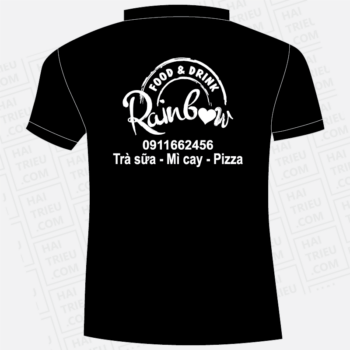 ao thun nhan vien rain bow food & drink da huoai lam dong