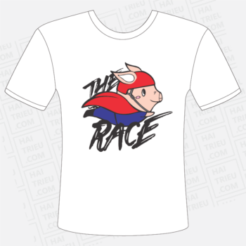 ao thun the pig race mat truoc