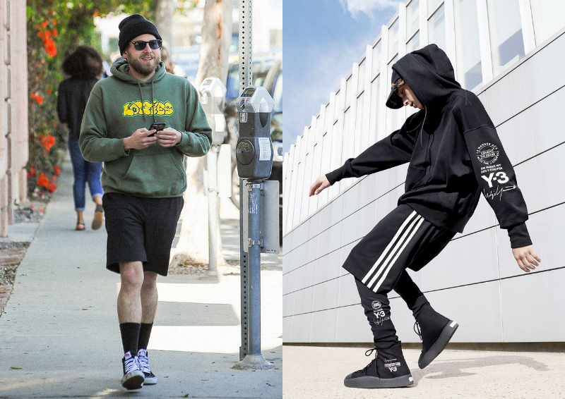 ao hoodie ket hop voi quan short