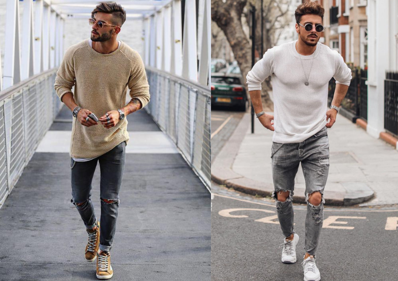 ao sweater phoi cung quan dai