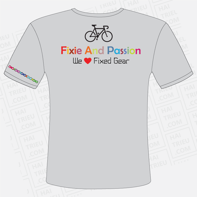 ao thun fixie and passion mat sau
