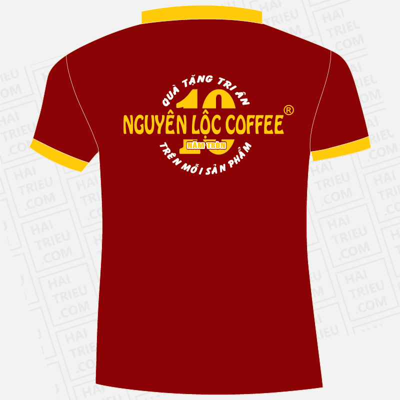 ao thun nhan vien nguyen loc coffee