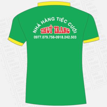ao thun nhan vien nha hang tiec cuoi thuy trang