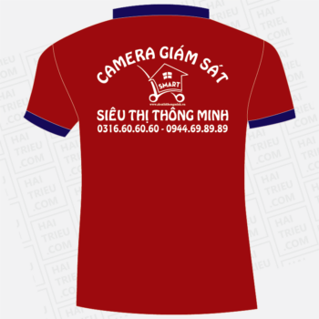ao thun nhan vien sieu thi thong minh camera giam sat