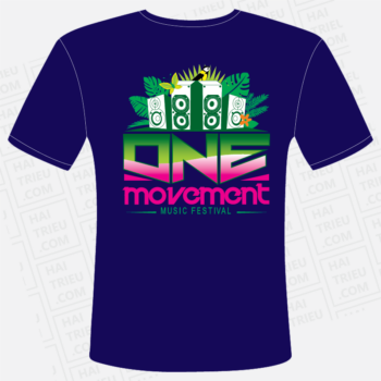 ao thun one movement music festival