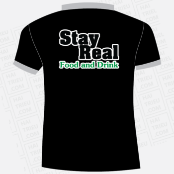 ao thun stay real food and drink