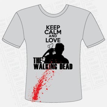 ao thun the walking dead mau 1 mat truoc