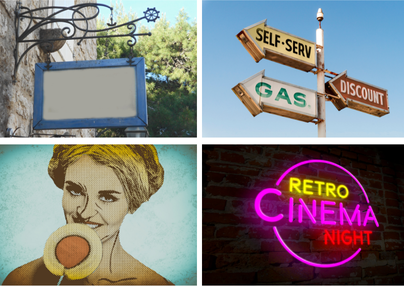 phong cach retro trong thiet ke do hoa