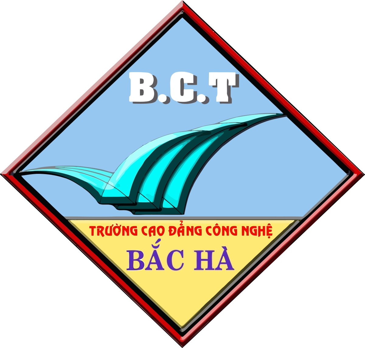 Logo Cao dang Cong nghe Bac Ha BCT