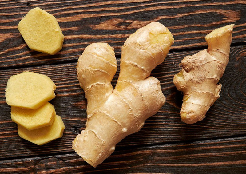 Su dung gung tuoi đe lam sach vet o