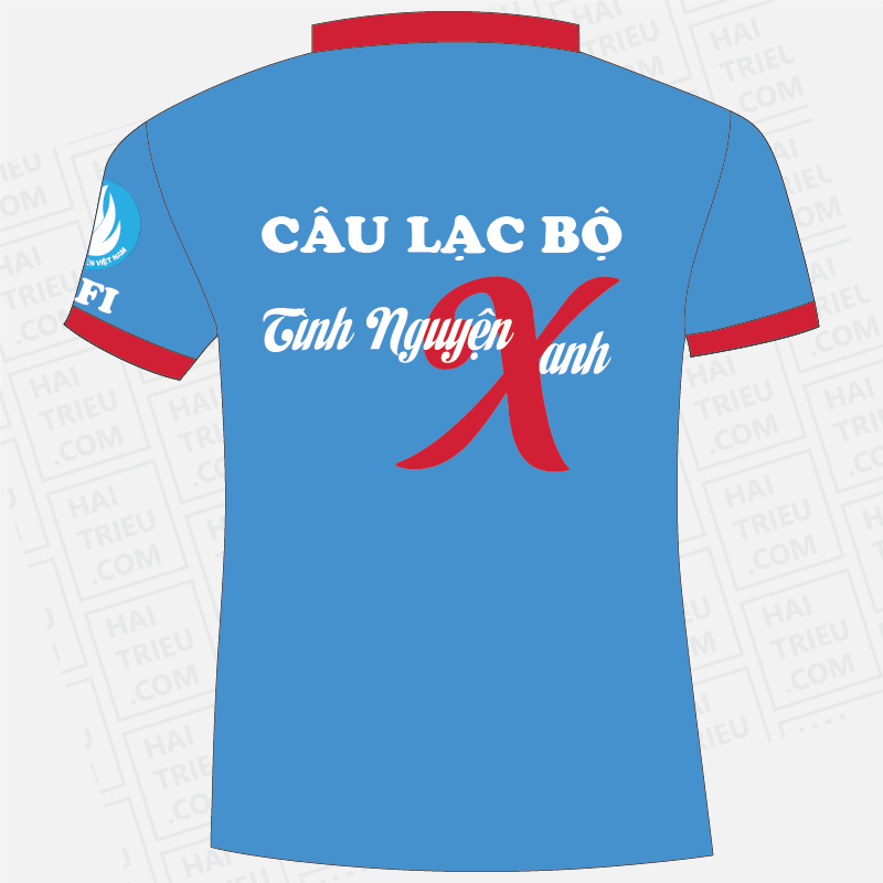ao thun clb tinh nguyen xanh hufi