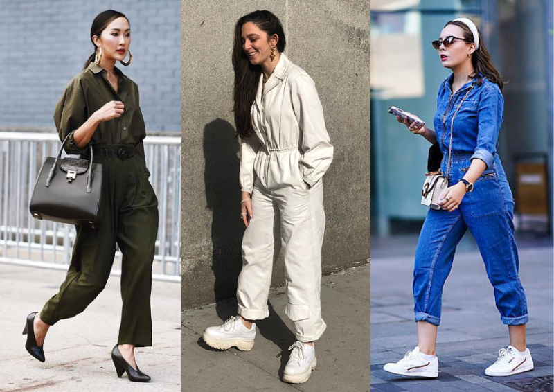 cach ket hop jumpsuit giay dep