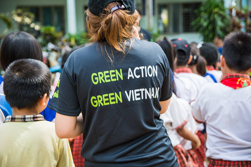 hinh anh thuc te dong phuc rmit vietnam green generation club