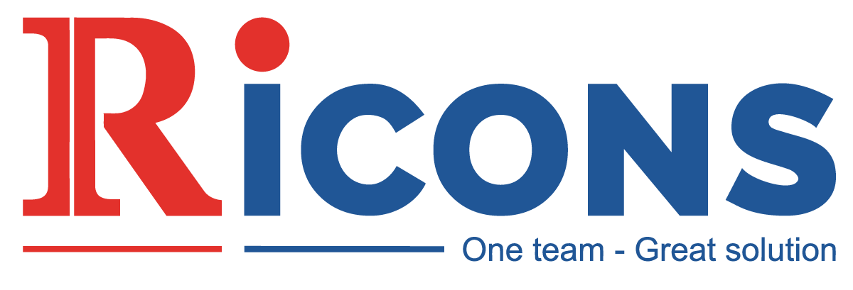 [Vector Logo] Ricons - Công Ty Cổ Phần Đầu Tư Xây Dựng Ricons