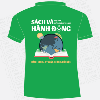 ao thun clb sach va hanh dong dai hoc nong lam tp hcm