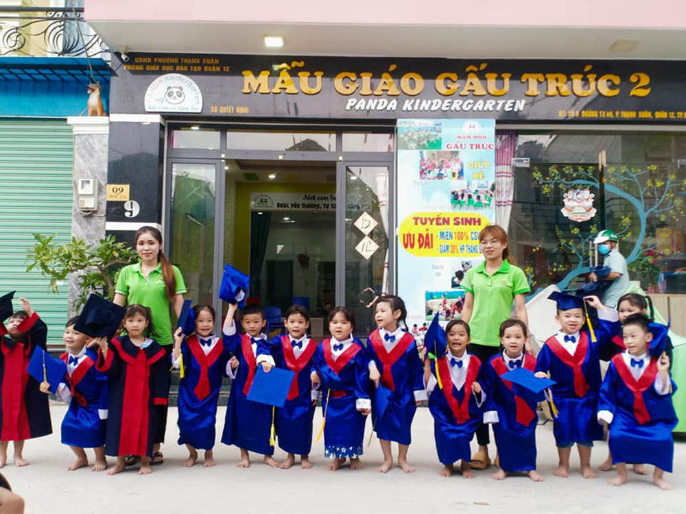 dong phuc panda kindergarten