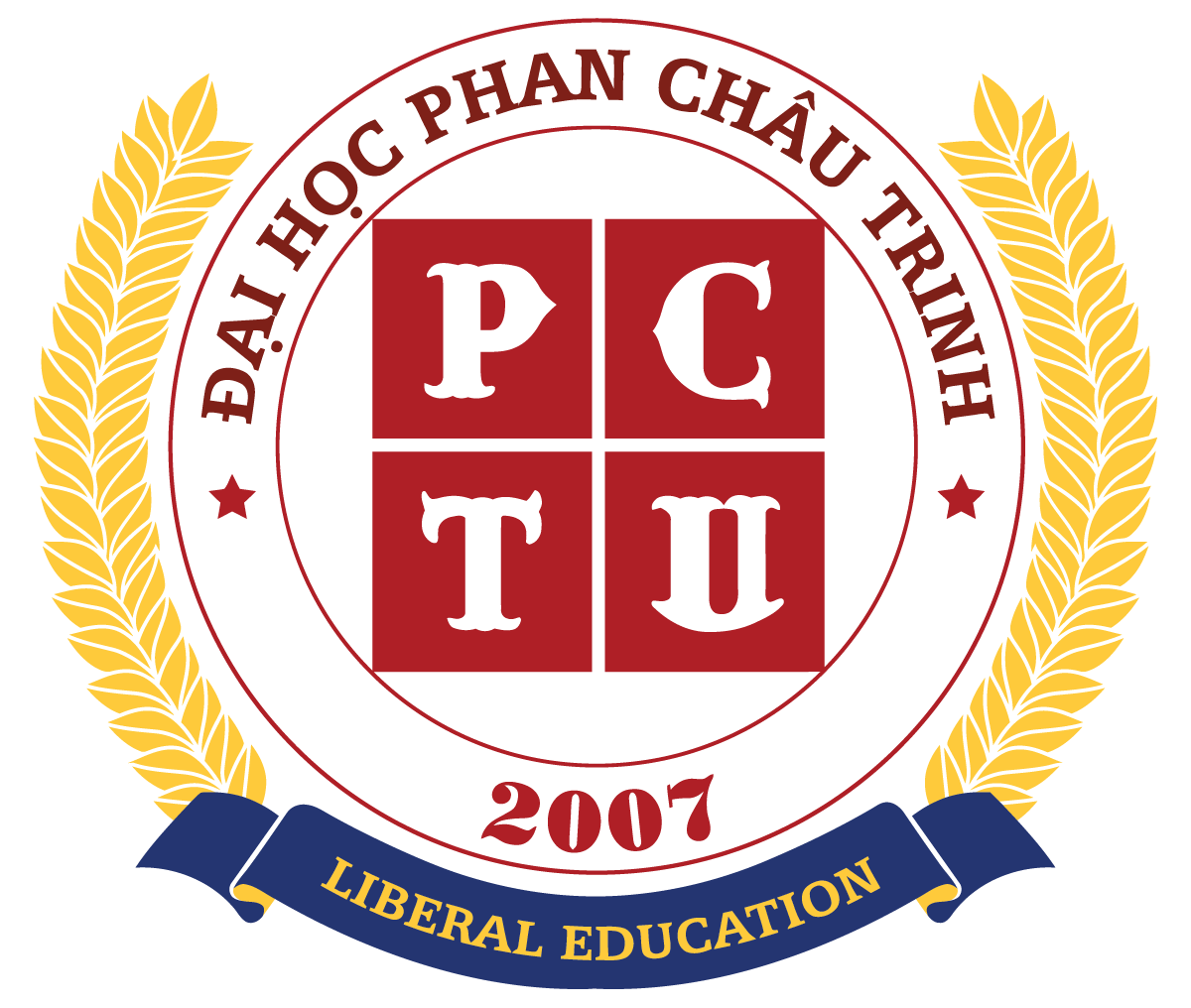 [Vector Logo] Trường Đại Học Phan Châu Trinh - PCTU
