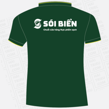 ao thun nhan vien soi bien chuoi cua hang thuc pham sach