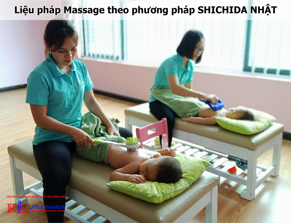 dong phuc giao vien mam non little rainbow preschool