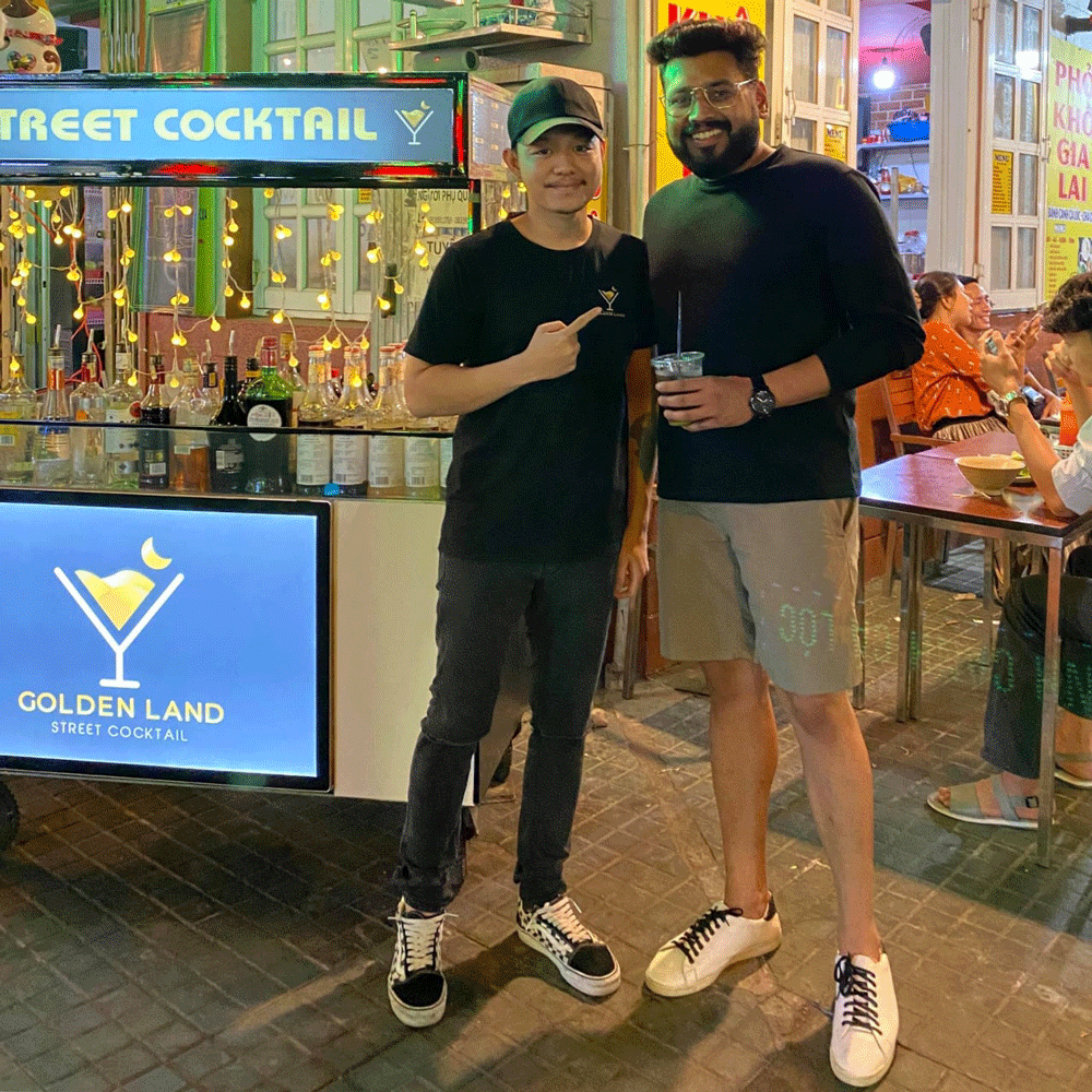 hinh anh ao thun nhan vien golden land street cocktail