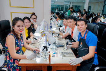 hinh anh thuc te tap de hoc vien xam phun thien kim