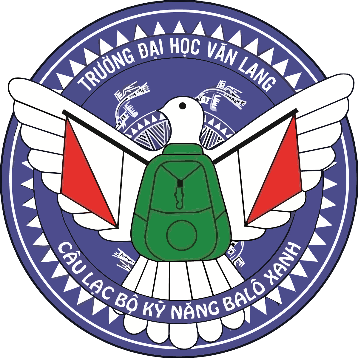 logo clb ky nang balo xanh vlu