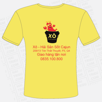 ao thun nhan vien xo hai san sot cajun