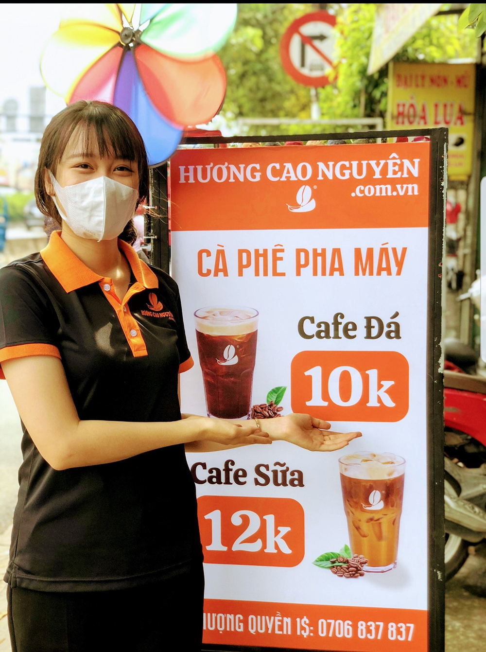 dong phuc cafe huong cao nguyen