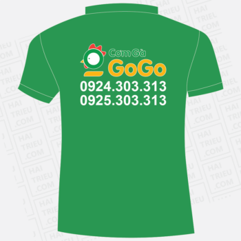 ao thun nhan vien gogo food com ga & mon ngon ha noi