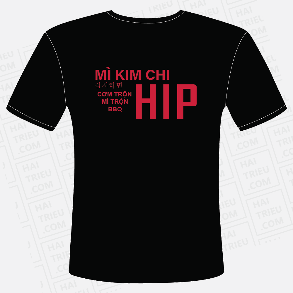 ao thun nhan vien mi kim chi com tron hip