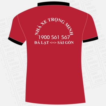 ao thun nhan vien nha xe trong minh