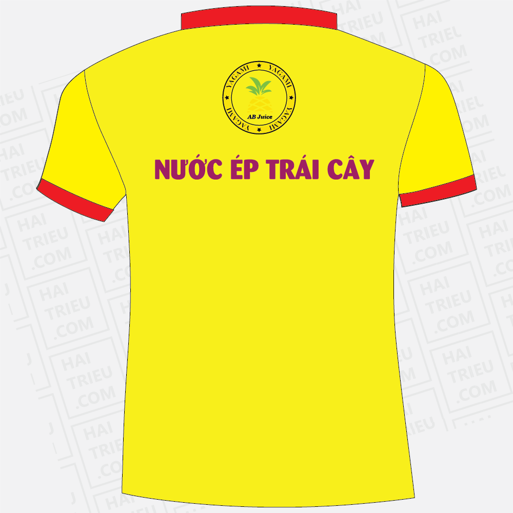 dong phuc nhan vien yagami nuoc ep trai cay