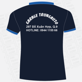 ao thun nhan vien garage trung auto