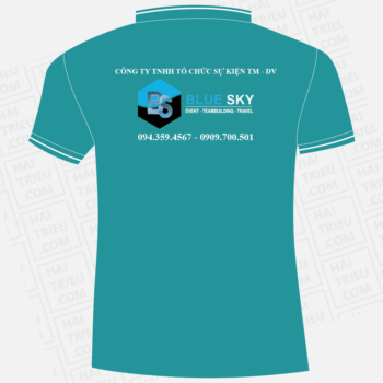 ao thun nhan vien to chuc su kien blue sky