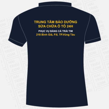 ao thun nhan vien trung tam bao duong sua chua o to 24h