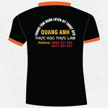 ao thun nhan vien trung tam huan luyen ky thuat oto quang anh