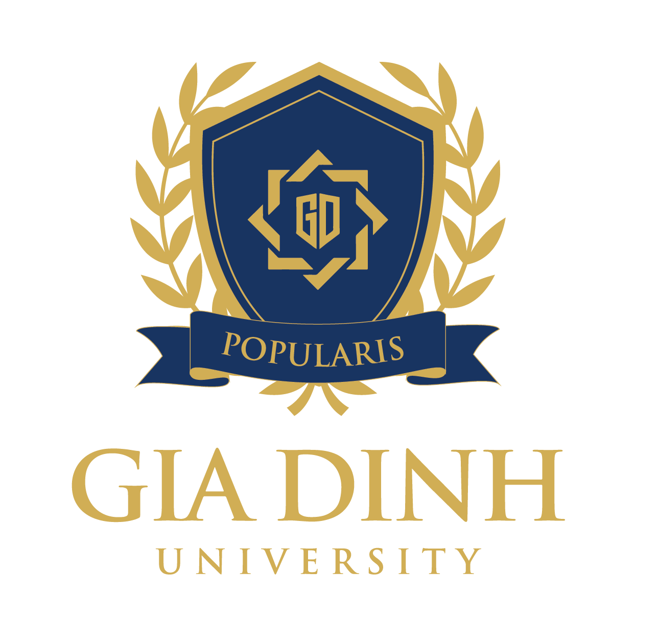 logo dai hoc gia dinh 2025