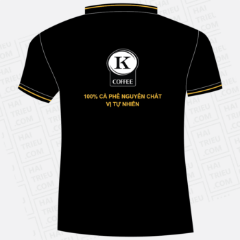 ao thun nhan vien k coffee 100% ca phe nguyen chat vi tu nhien