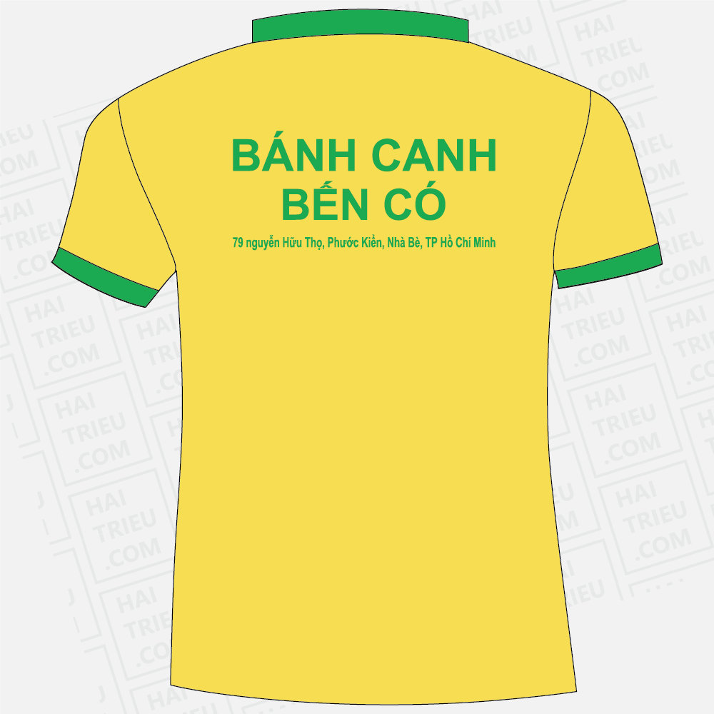 ao thun nhan vien banh canh ben co